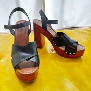 Lucky Brand 5 inch Block Heel Sandals size 11m